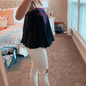 Black Free People flowy top